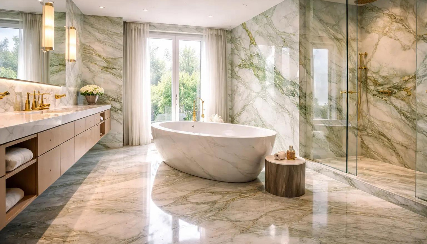 Grand Hotel Marble Bathroom Tiles