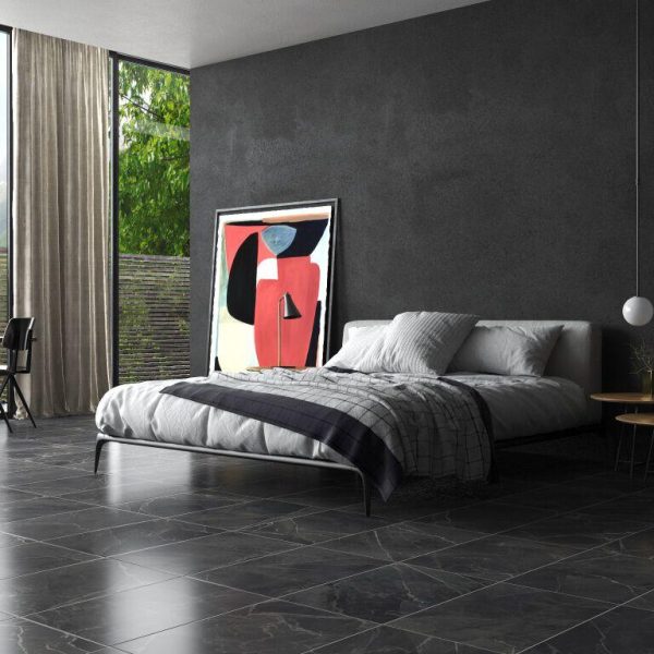 Midnight Slate Bedroom Tile