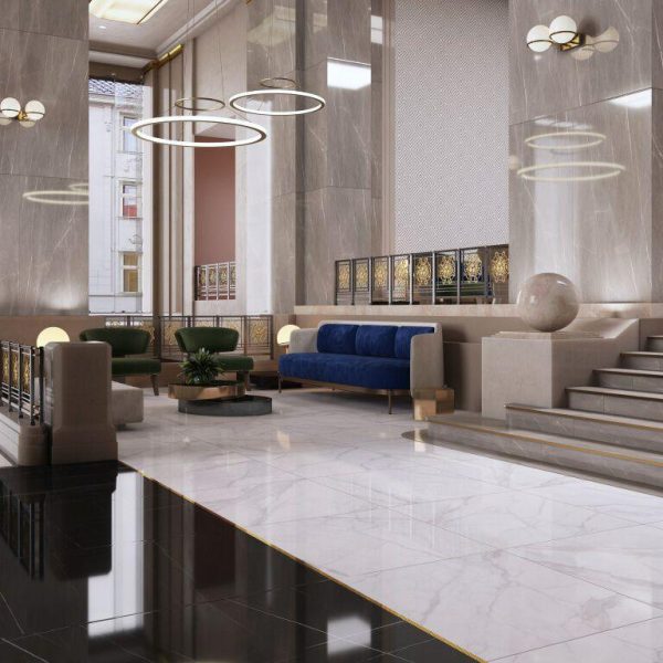Executive White Floor Tile