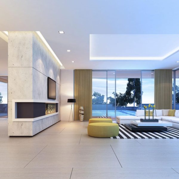 Scandinavian Wood Living Room Tile