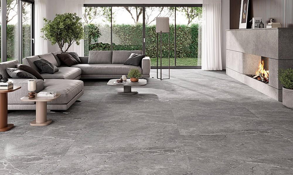 Celestial Grey Living Room Tile